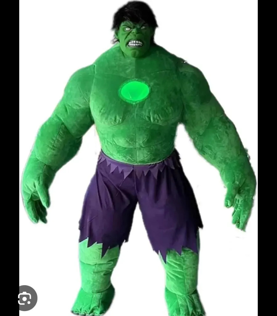 Hulk infltable Mascot