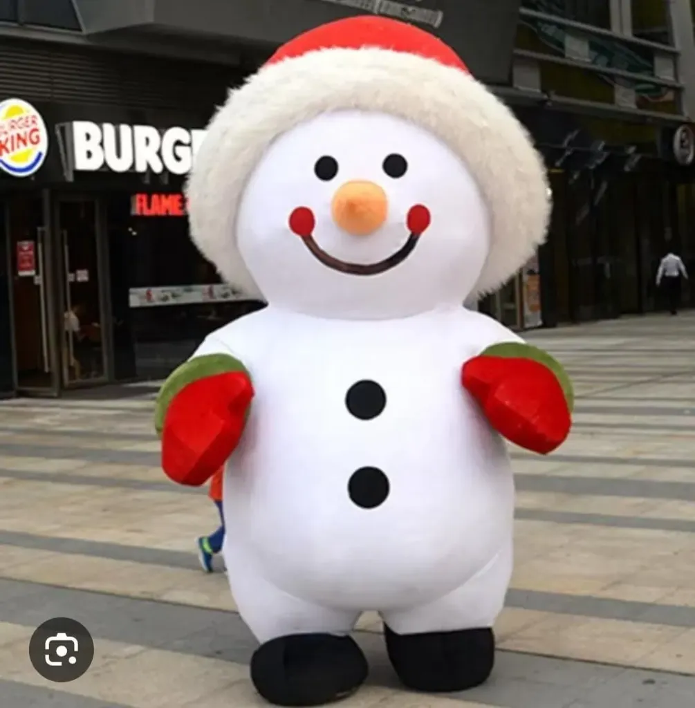 Snowman inflatable Mascort